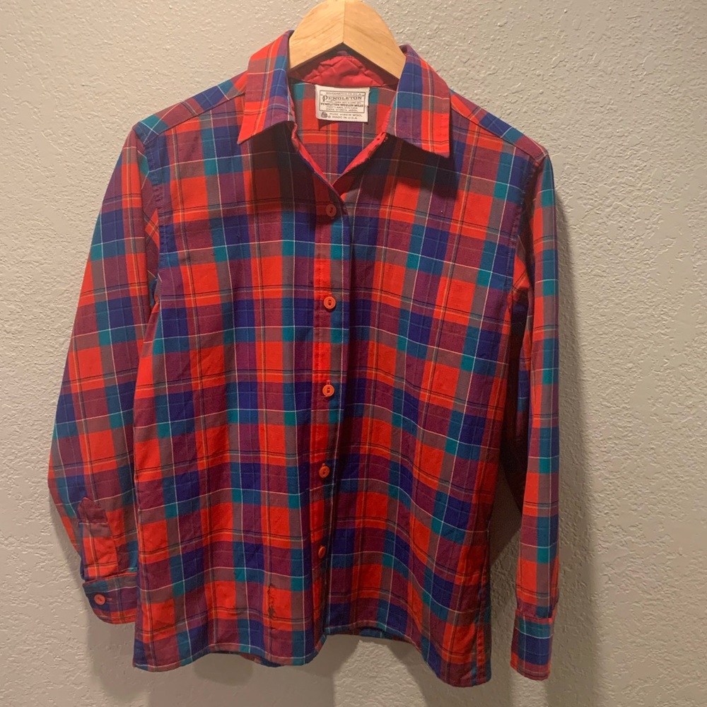 VINTAGE Pendleton Button Down Virgin Wool
